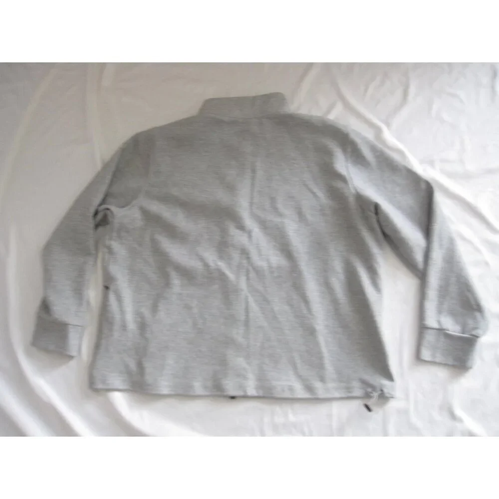 The North Face Men Full Zip Heather Gray Preppy Streetwear Jacket Sz XXL (MT914)